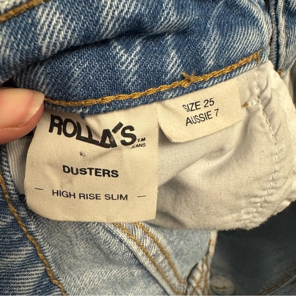 ROLLA’S Dusters High Rise Slim Jeans - Women’s 25 - Picture 10 of 10